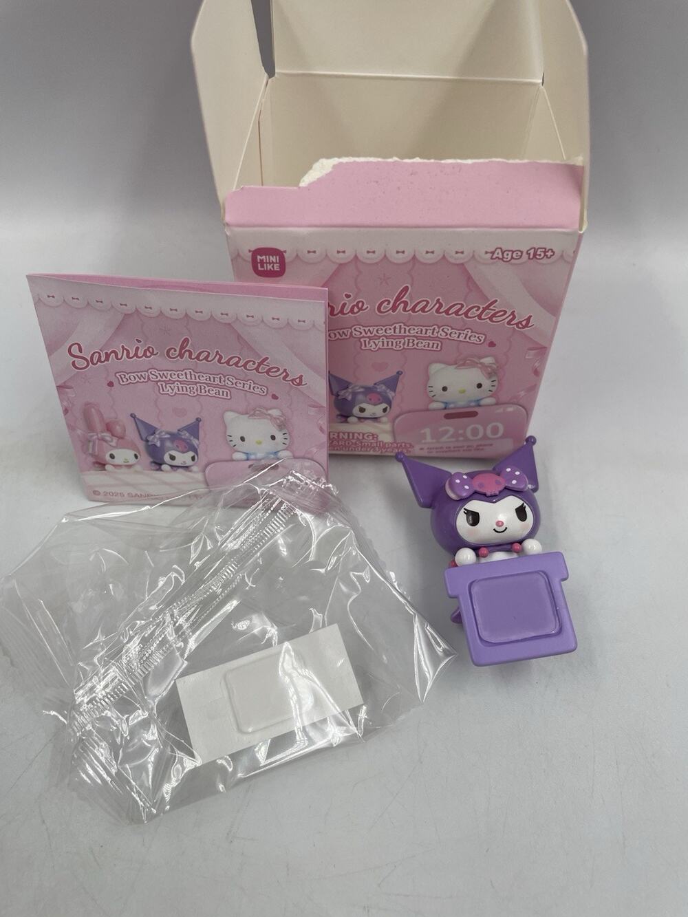 Sanrio Characters Bow Sweetheart Series Lying Bean Confirmed - Kuromi